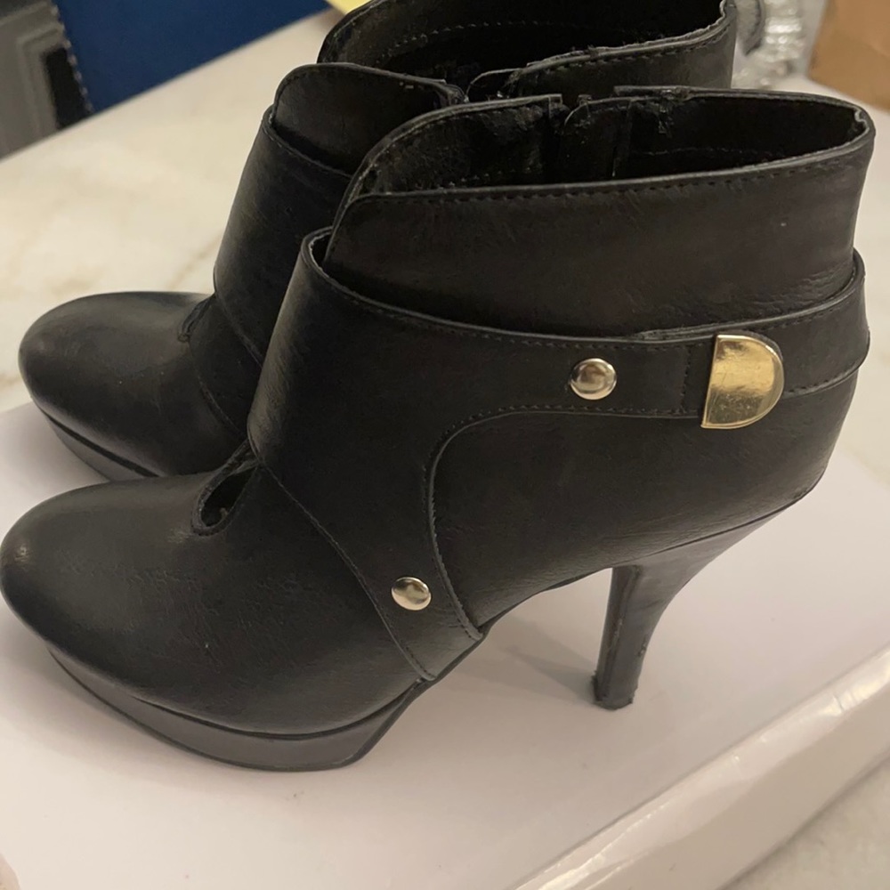 Black ankle boots